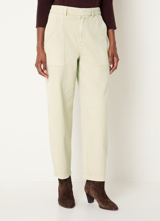 Expresso High waist wide fit jeans met steekzakken