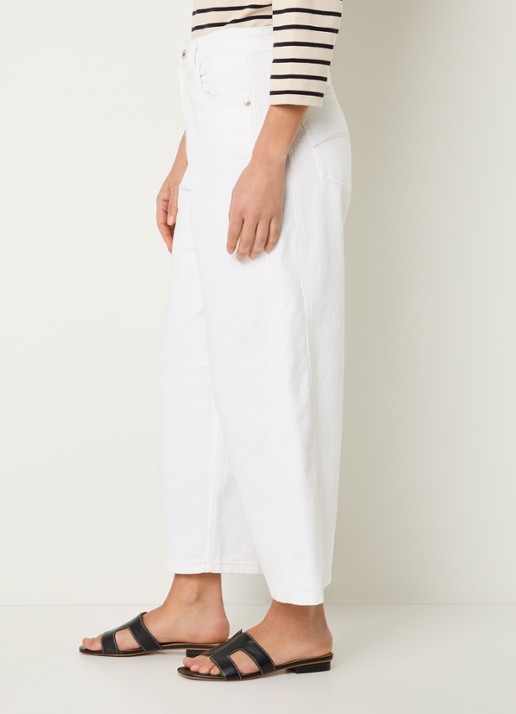 Expresso Mid waist balloon fit jeans met gekleurde wassing - detail 5 wit