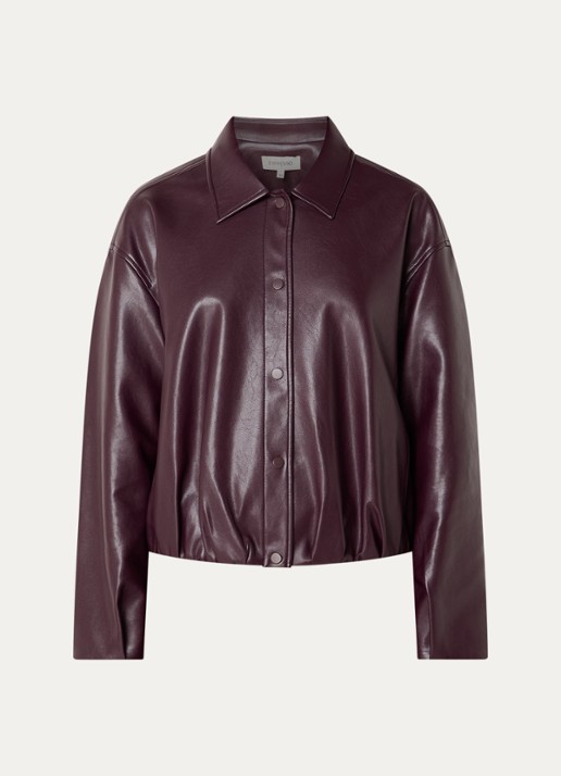 Expresso Midi rok van imitatieleer - voorkant 3 bruin
