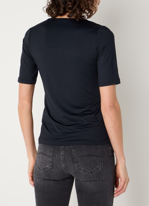 Expresso Noos T-shirt met V-hals - achterkant zwart