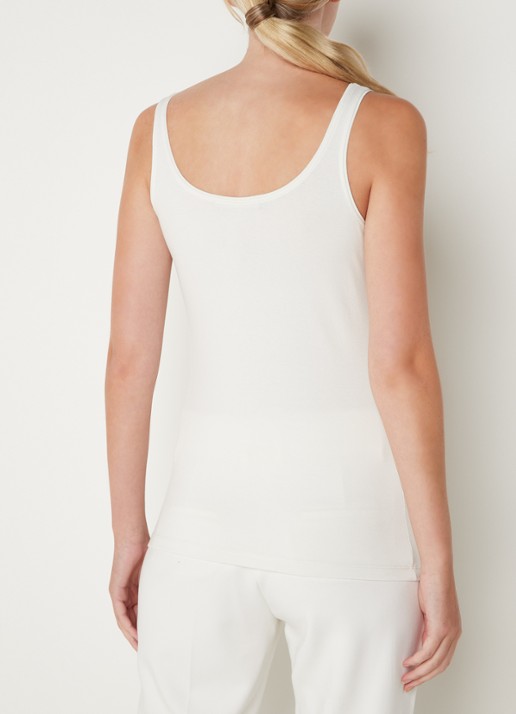Expresso Singlet met stretch - achterkant gebroken wit