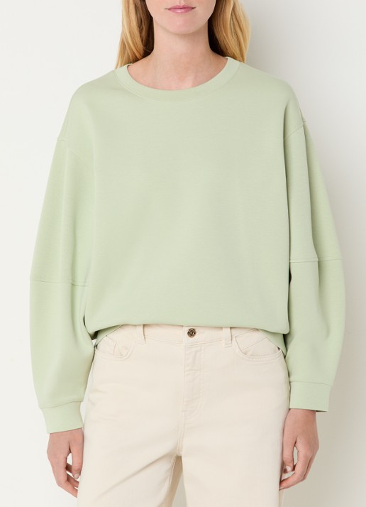 Expresso Sweater met ronde hals - detail 5 lindegroen