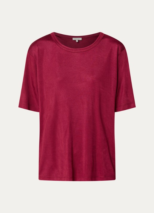 Expresso T-shirt met glanzende finish - voorkant 2 rood
