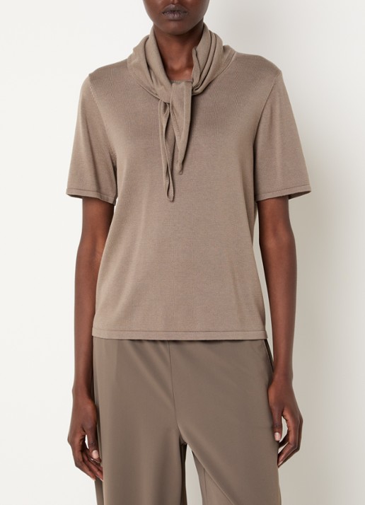 Expresso T-shirt met sjaalkraag
