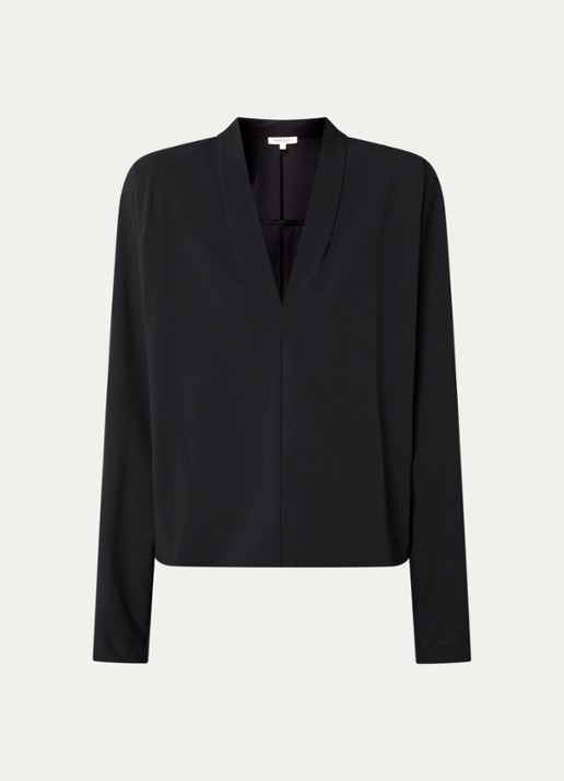 Expresso Top met V-hals - voorkant 2 zwart