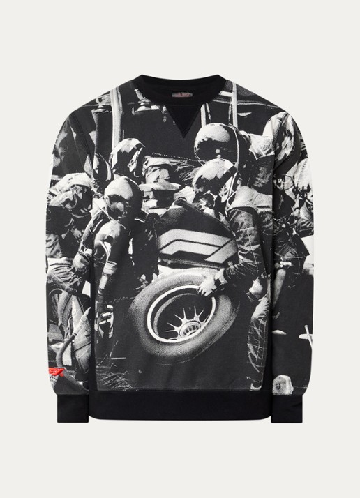F1 All Hands sweater met print - voorkant zwart