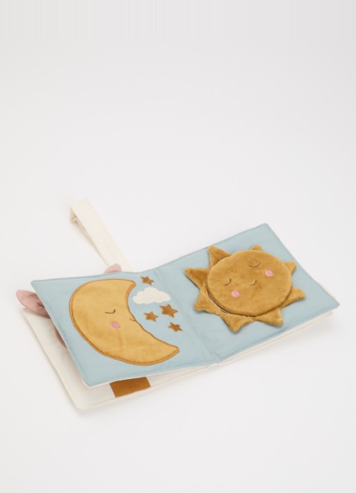 Fabelab Little Flyers babyboekje - voorkant 2 beige