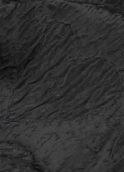 Fabienne Chapot Arlo mini rok met jacquard dessin en ruches - detail 2 zwart