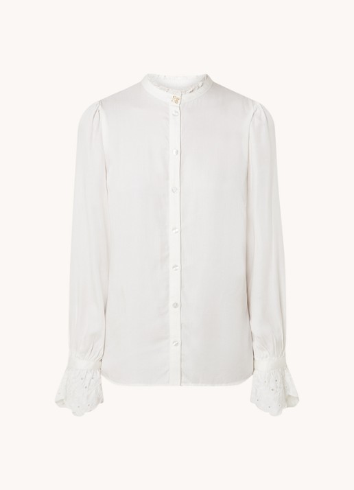 Fabienne Chapot Baba blouse met pofmouw - voorkant 3 wit