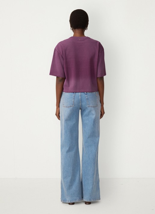 Fabienne Chapot Benja T-shirt met print - achterkant 5 paars