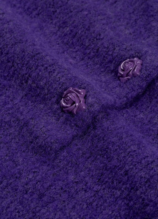 Fabienne Chapot Coco fijngebreide trui in wolblend - detail 2 paars