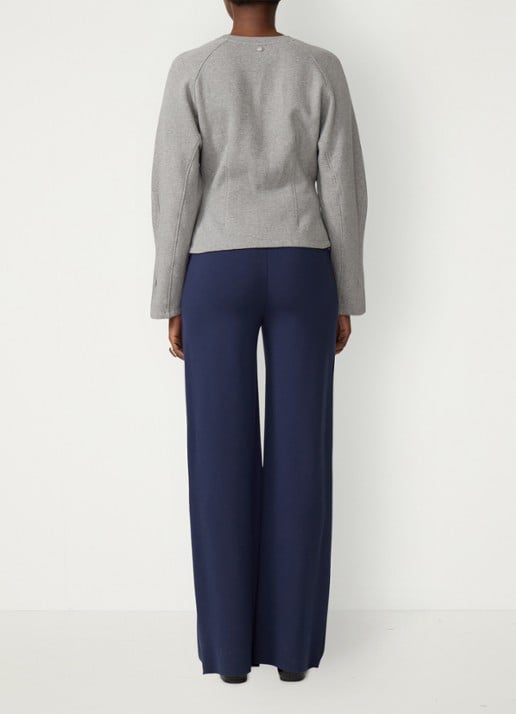 Fabienne Chapot Dhelia Rose sweater met kralendecoratie  - achterkant 5 grijs