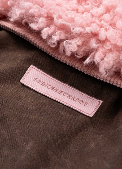 Fabienne Chapot Jay bomberjack met colour blocking - detail 2 bruin