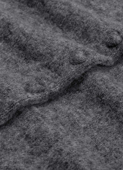 Fabienne Chapot Lidia fijngebreid vest in wolblend - detail 2 grijsmele