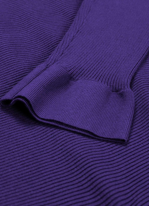Fabienne Chapot Lilo ribgebreide pullover  - detail 2 paars