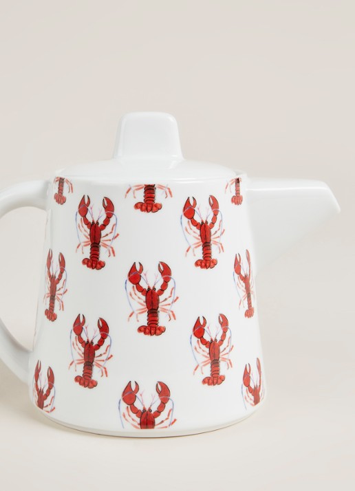 Fabienne Chapot Lobster theepot 45 cl - detail rood