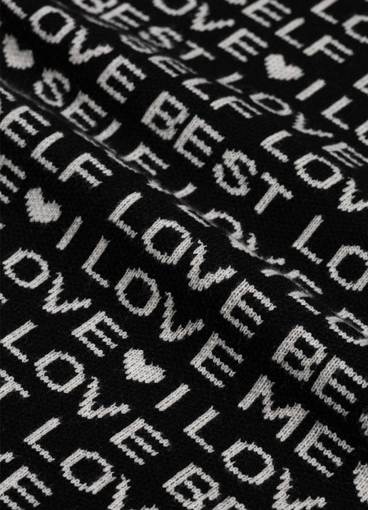 Fabienne Chapot Love Letter pullover met print - detail 2 zwart