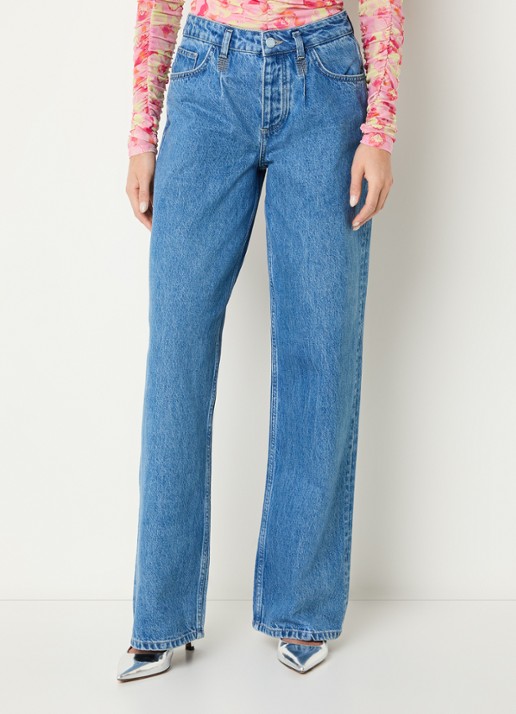 Fabienne Chapot Lulu high waist loose fit jeans met medium wassing