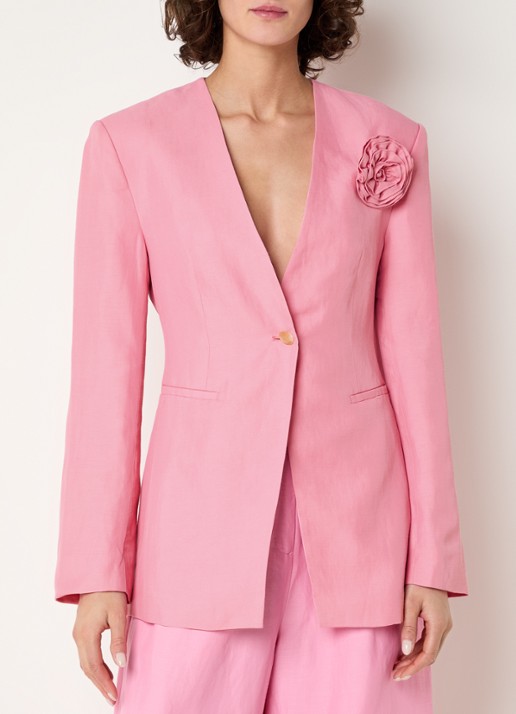 Fabienne Chapot Luz blazer in linnenblend met applicatie