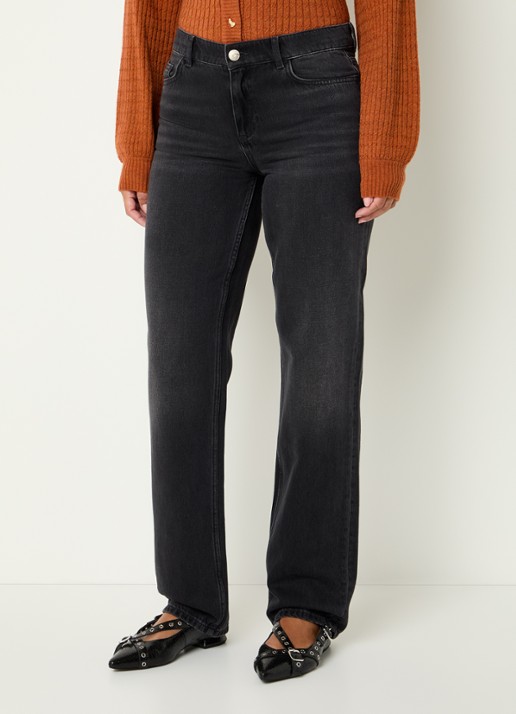 Fabienne Chapot Marie mid waist straight leg jeans met gekleurde wassing
