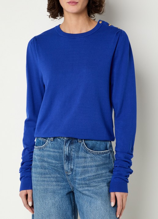 Fabienne Chapot Molly fijngebreide pullover met plooidetail