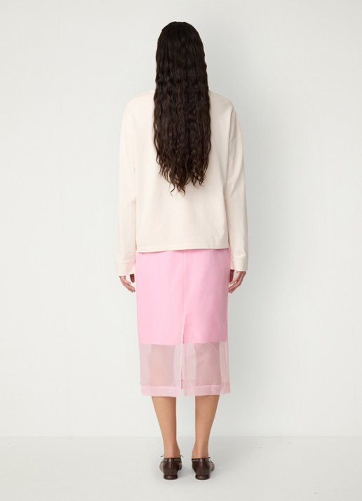 Fabienne Chapot Phileine Rose longsleeve met print - achterkant gebroken wit