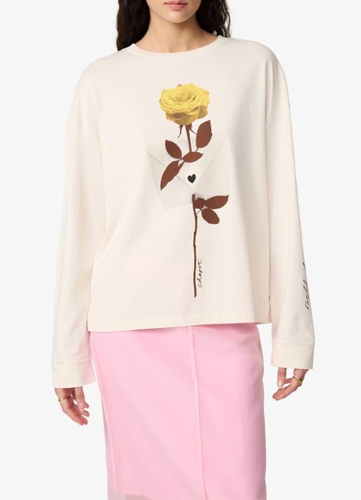 Fabienne Chapot Phileine Rose longsleeve met print