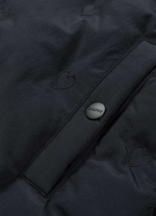 Fabienne Chapot Pomme puffer jack met steekzakken  - detail 2 zwart