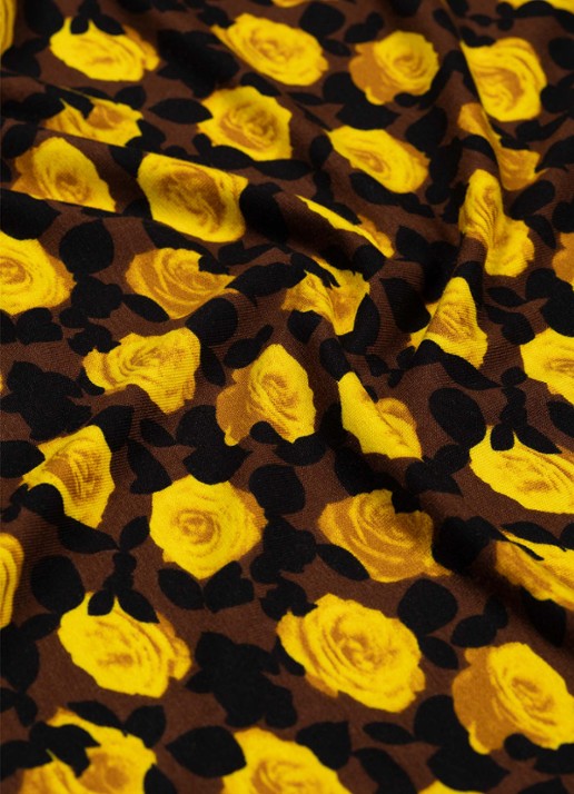 Fabienne Chapot Roe top met bloemenprint - detail 2 geel