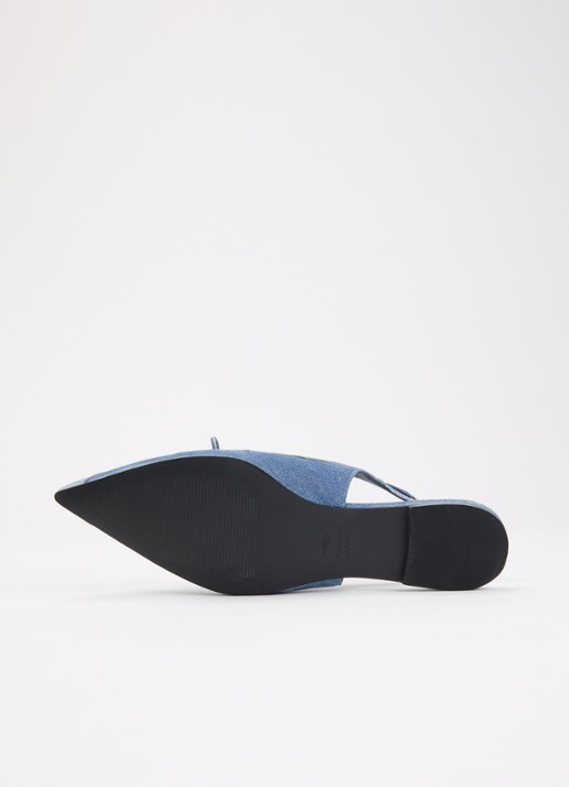 Fabienne Chapot Sailor slingback met strikdetail - detail 3 indigo
