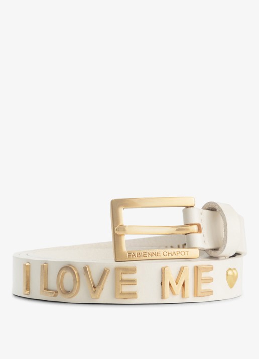 Fabienne Chapot Studded Loveletter riem van leer