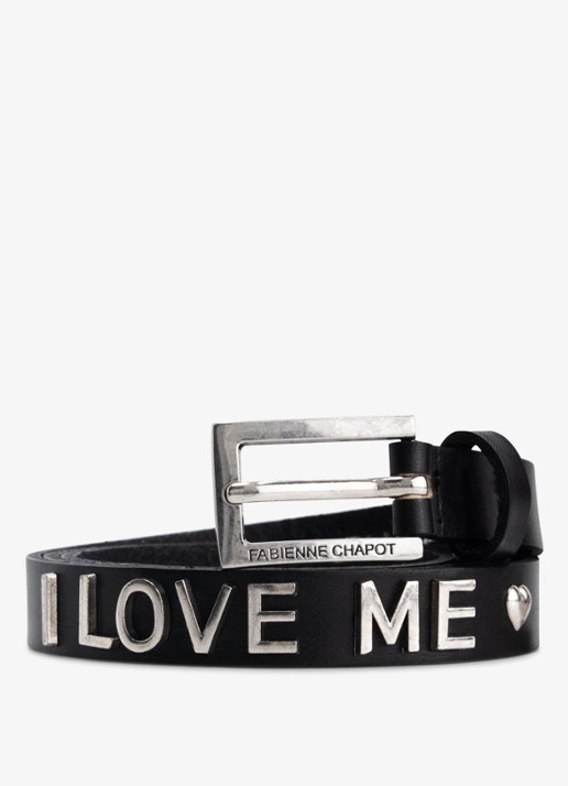 Fabienne Chapot Studded Loveletter riem van leer