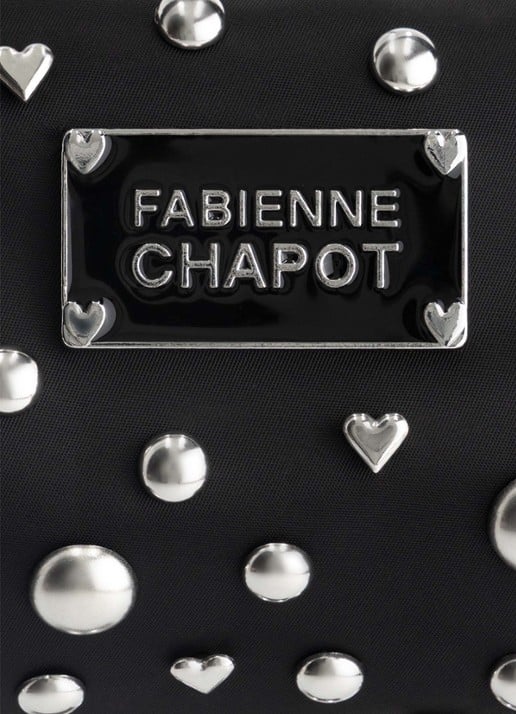 Fabienne Chapot Taffy schoudertas met studs - detail 2 zwart