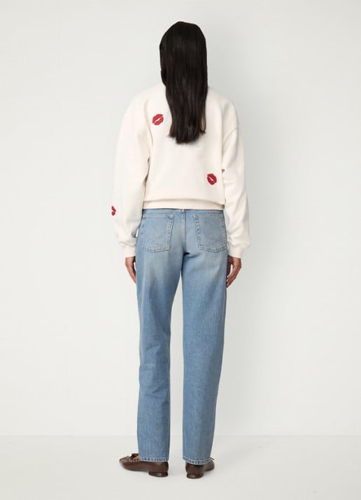 Fabienne Chapot Terry Kiss sweater met borduring - achterkant 5 gebroken wit