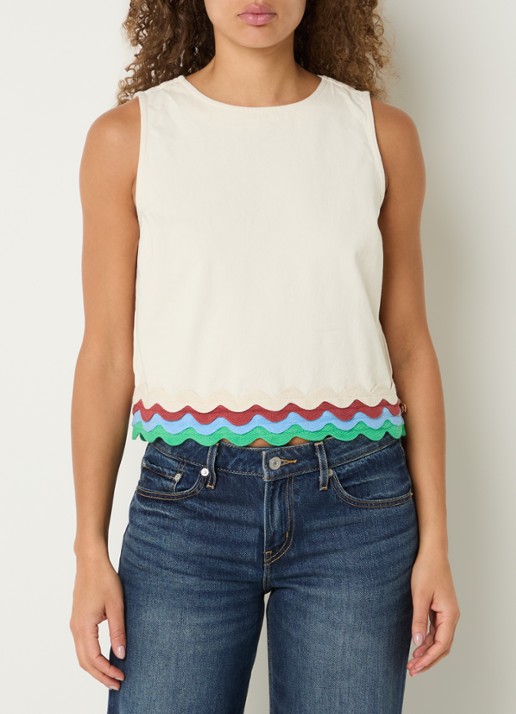 Fabienne Chapot Ursa crop top met applicatie