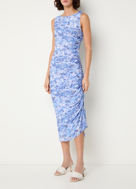 Fabienne Chapot Zina midi jurk van mesh met plooidetail