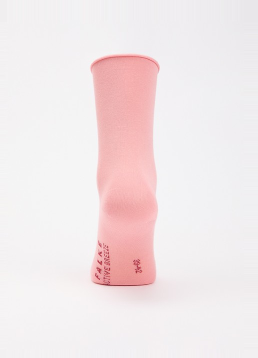 Falke Active Breeze sokken met logo - voorkant 2 zalmroze