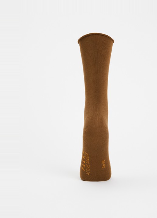 Falke Active Breeze sokken met logo - voorkant 2 bruin