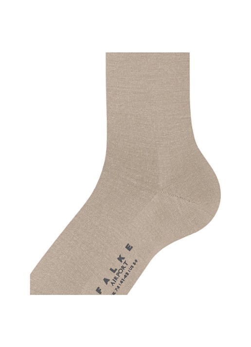 Falke Airport sokken in wolblend  - detail 5 beige