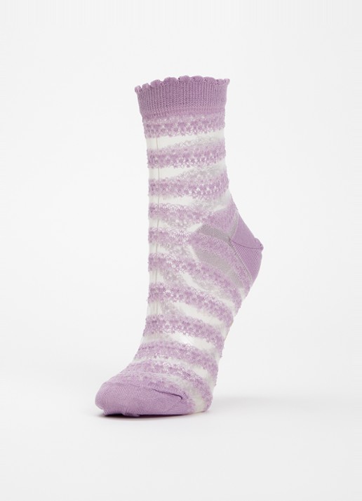 Falke Border Lace sokken in katoenblend