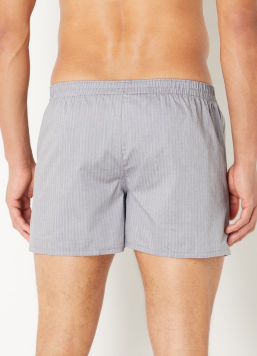 Falke Boxershort met logo  - achterkant grijs
