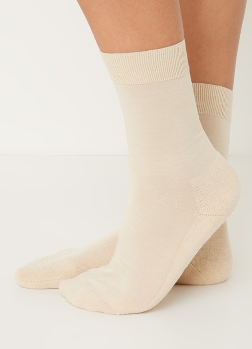 Falke Climawool sokken in scheerwolblend - voorkant 5 donkerbeige