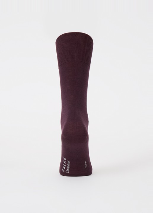 Falke Climawool sokken in scheerwolblend - voorkant 3 bordeauxrood