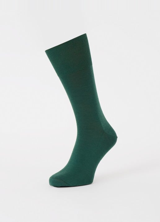 Falke Climawool sokken in scheerwolblend - detail 3 groen