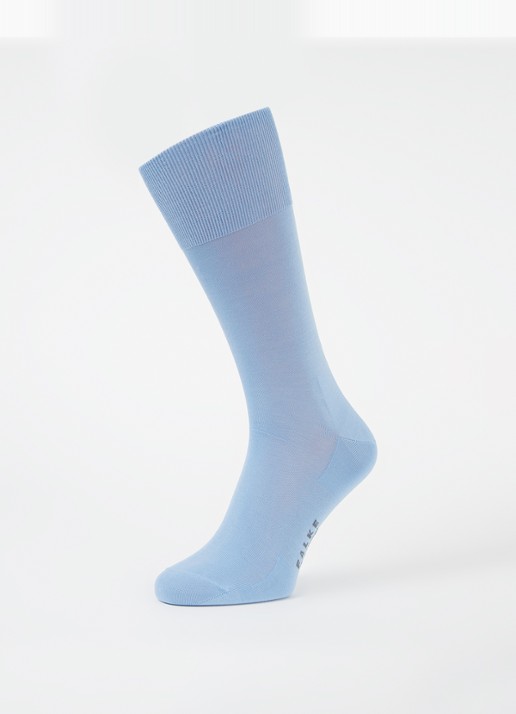 Falke Climawool sokken in scheerwolblend - detail 3 lichtblauw