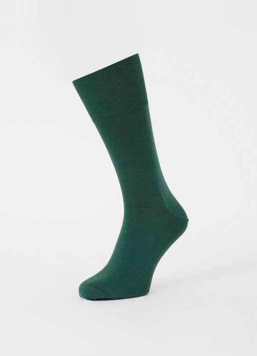Falke Climawool sokken in wolblend - detail 3 groen
