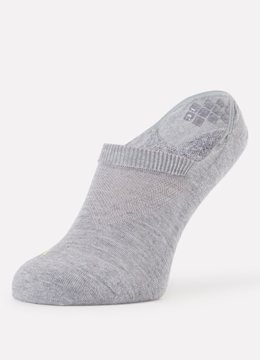 Falke Cool Kick sneakersokken met logo - detail 3 lichtgrijs