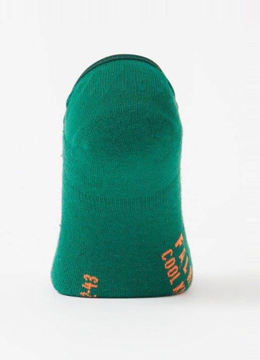 Falke Cool Kick sneakersokken met logo - voorkant 3 groen
