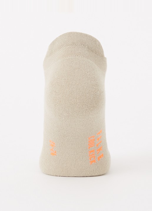 Falke Cool Kick sneakersokken met logo - voorkant 2 beige