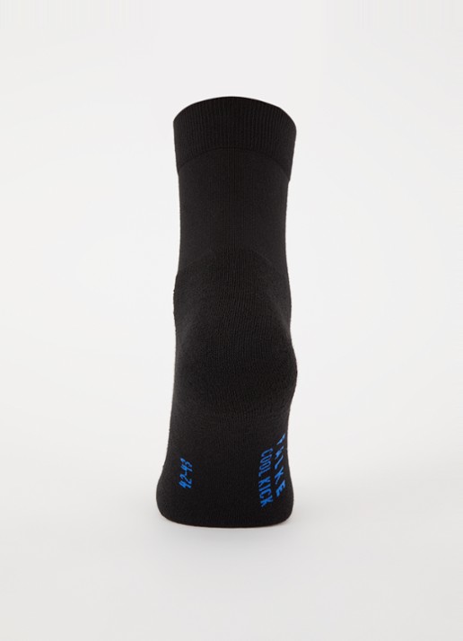 Falke Cool Kick sokken met logo - voorkant 2 zwart